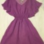 MIMI CHICA Nordstrom Womens Sz M sheer bright purple Dress/swimsuit coverup