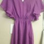 MIMI CHICA Nordstrom Womens Sz M sheer bright purple Dress/swimsuit coverup