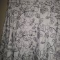 Twenty One womens size Small flare skirt floral white black embroidered