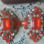 Turkish Style Gold-plated Inlaid Red Stone Crystal Ring Size 8 NEW cocktail
