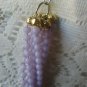 Vintage necklaces 4 pc lot lilac AERO heart butterfly wood costume bead boho