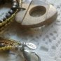 Vintage necklaces 4 pc lot lilac AERO heart butterfly wood costume bead boho