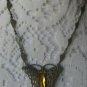 Vintage necklaces 4 pc lot lilac AERO heart butterfly wood costume bead boho
