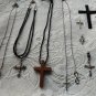 8 Vintage Modern Religious Christian Jewelry Crucifix Estate pendant necklace