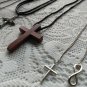 8 Vintage Modern Religious Christian Jewelry Crucifix Estate pendant necklace