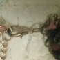 Goldtone Metal Leather Woven Cord bohemian gypsy Necklace bib multi strand