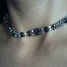 Vintage Unique faux pearl and Magnetic hematite bead Necklace or Bracelet 36"