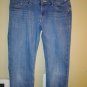 Levis Girls 12 Regular Skinny Denim Jeans Thick Stitch adj waist medium wash
