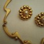 Sarah Cov Motion East Vintage Modern Goldtone Lot necklace bracelet  #82918 8 pc