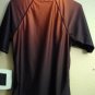 Castaways Mens Rash Guard Surf Swim Shirt Size L Hurricane Alley Orange Ombre