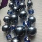 Vintage Modern Ladies Costume Beaded Statement Necklace Lot 3 pc bold bright