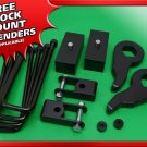 1-3" Front + 1.5" Rear Lift Kit 99-07 Silverado Sierra 1500 + Shock Extender 4WD