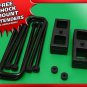 Rear Lift Kit 3" Steel Blocks + U-Bolts For 86-98 Toyota IFS Pickup T100 4WD 2WD
