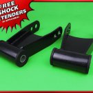 99-12 Ford F-150 F-250 4x2 4x4 Adj Steel 1-2" Rear Drop Kit Lowering Shackles
