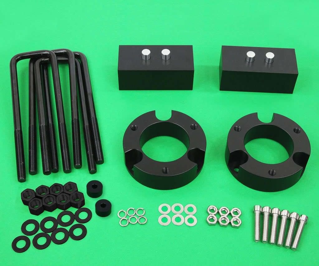 3" Front + 2" Rear Full Leveling Kit 04-19 Ford F150 4WD Black Billet Lift Kit