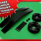 05-11 Dodge Dakota 2WD 4WD Black Billet 2.5" Front + 1.5"-2" Rear AAL Lift Kit