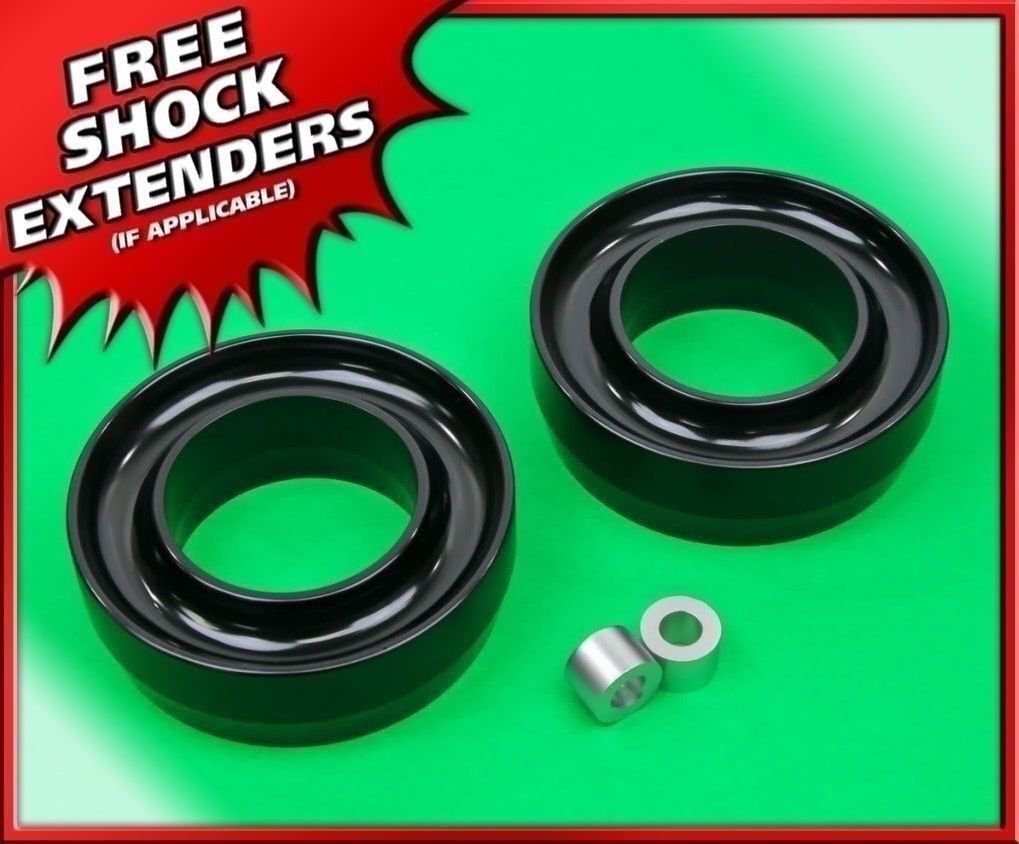 3" Front Lift Kit Black Billet Spring Spacers 1994-2019 Dodge Ram 1500 2wd 4x2