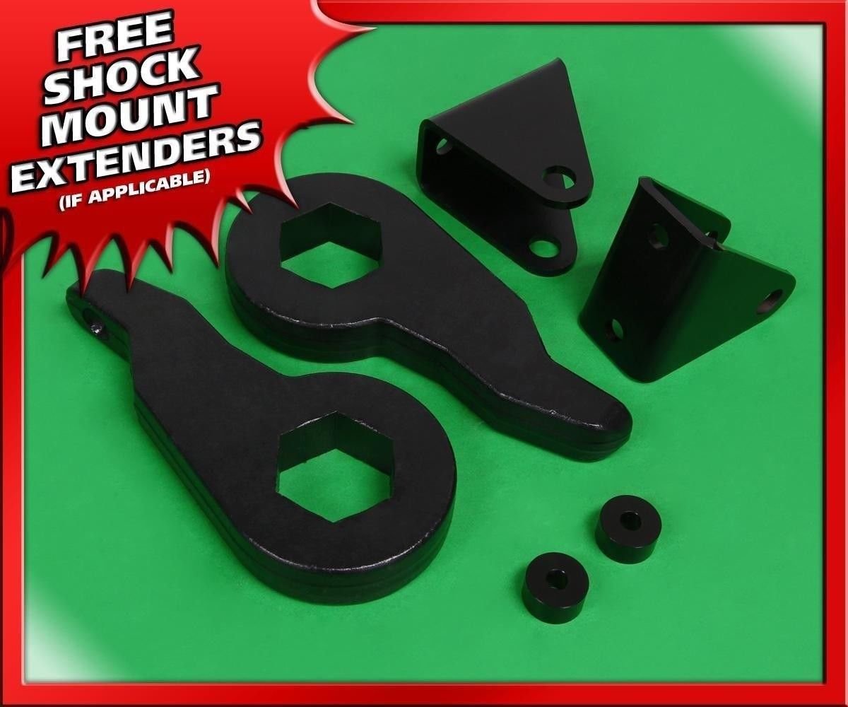 Adj. 1-3" Front Steel Torsion Key w/ Shock Extenders for 2003-2010 Hummer H2 4WD