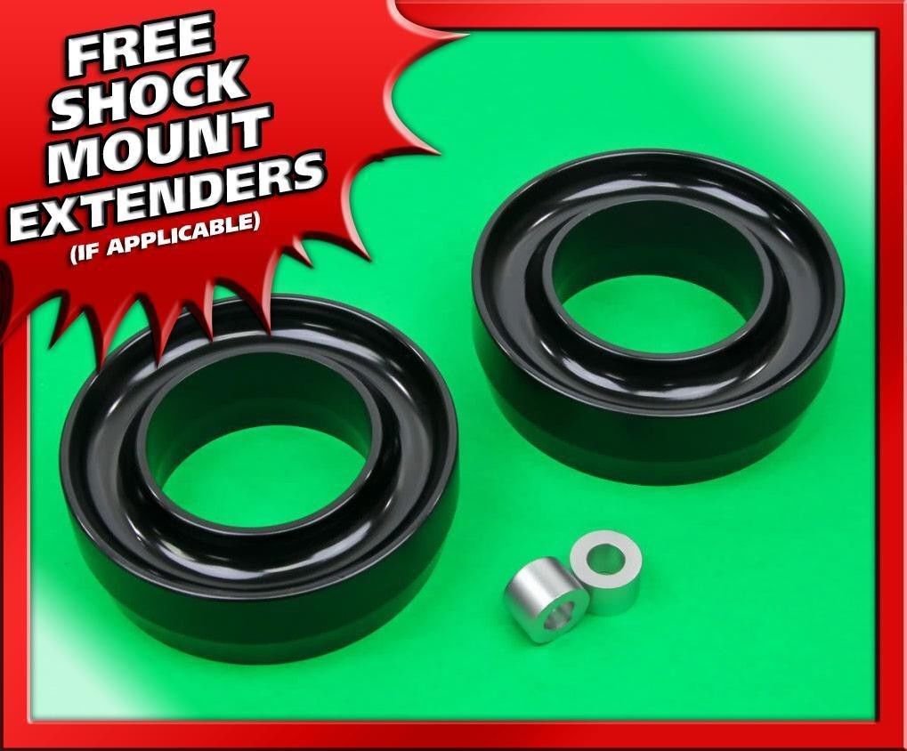 3" Front Black Spring Spacers Lift Kit  1999-2007 Chevy Silverado GMC Sierra 2WD