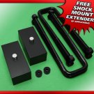 1999-2019 Silverado Sierra 6-Lug Rear Lift Kit 1.5" Aluminum Blocks w/ U-Bolts