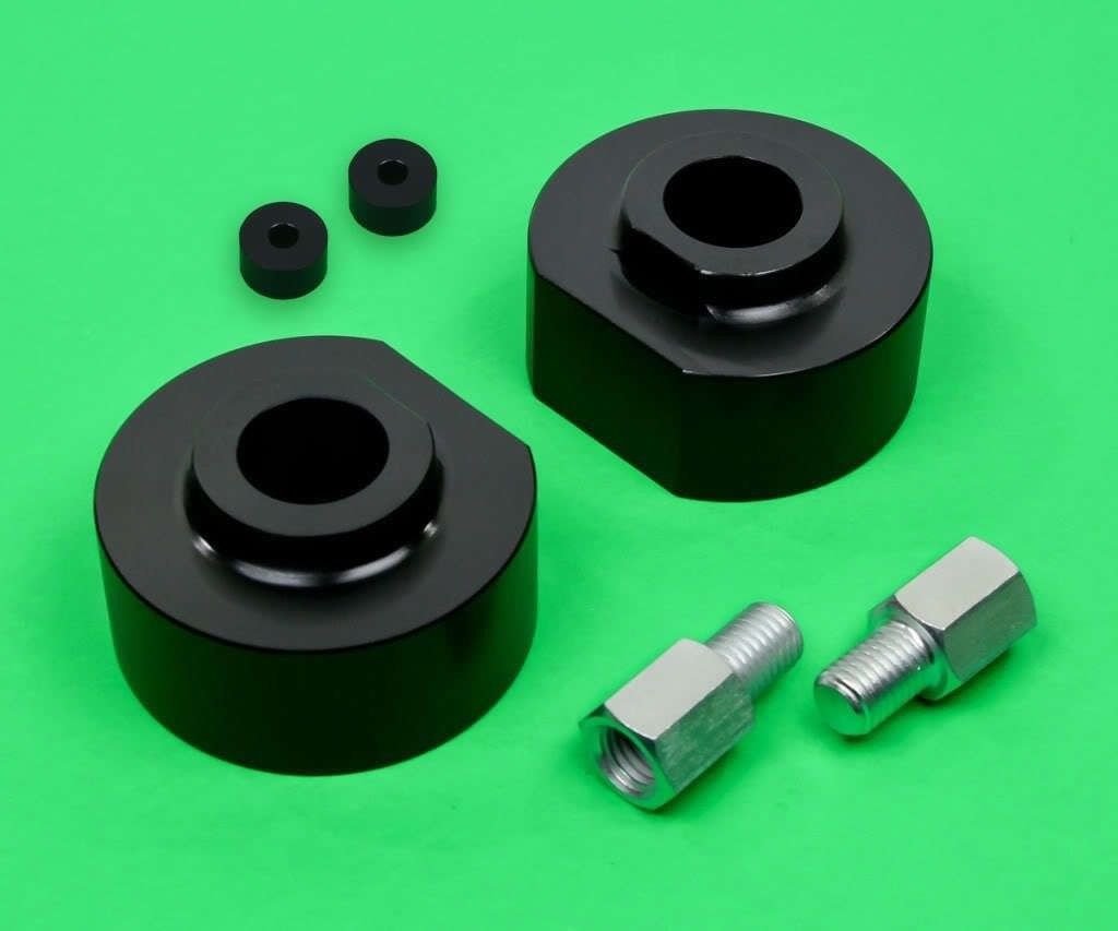 2" Billet Spacers Lift Kit Black w/ 5/8" Studs for 1980-1996 Ford Bronco II 4WD
