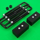 Rear Leveling Lift Kit 2" Blocks + U-Bolts 2004-2019 Ford F150 2WD 4WD F-150