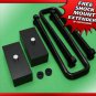 Rear Lift Kit 1.5" Blocks + UBolts 2000-2010 Silverado 1500HD 2500HD 3500HD 8Lug