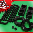 Full 3" Front + Rear Lift Kit for 04-19 Nissan Titan 2WD 4WD Rear Steel Blocks