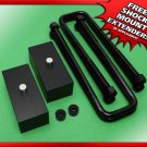 Rear Lift Kit 3" Aluminum Blocks w/ U-Bolts For 1986-1998 Toyota IFS Pickup T100