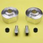2" Front Lift Kit Silver Billet Spacers w/ Stud Extenders 80-96 Ford Bronco 2WD