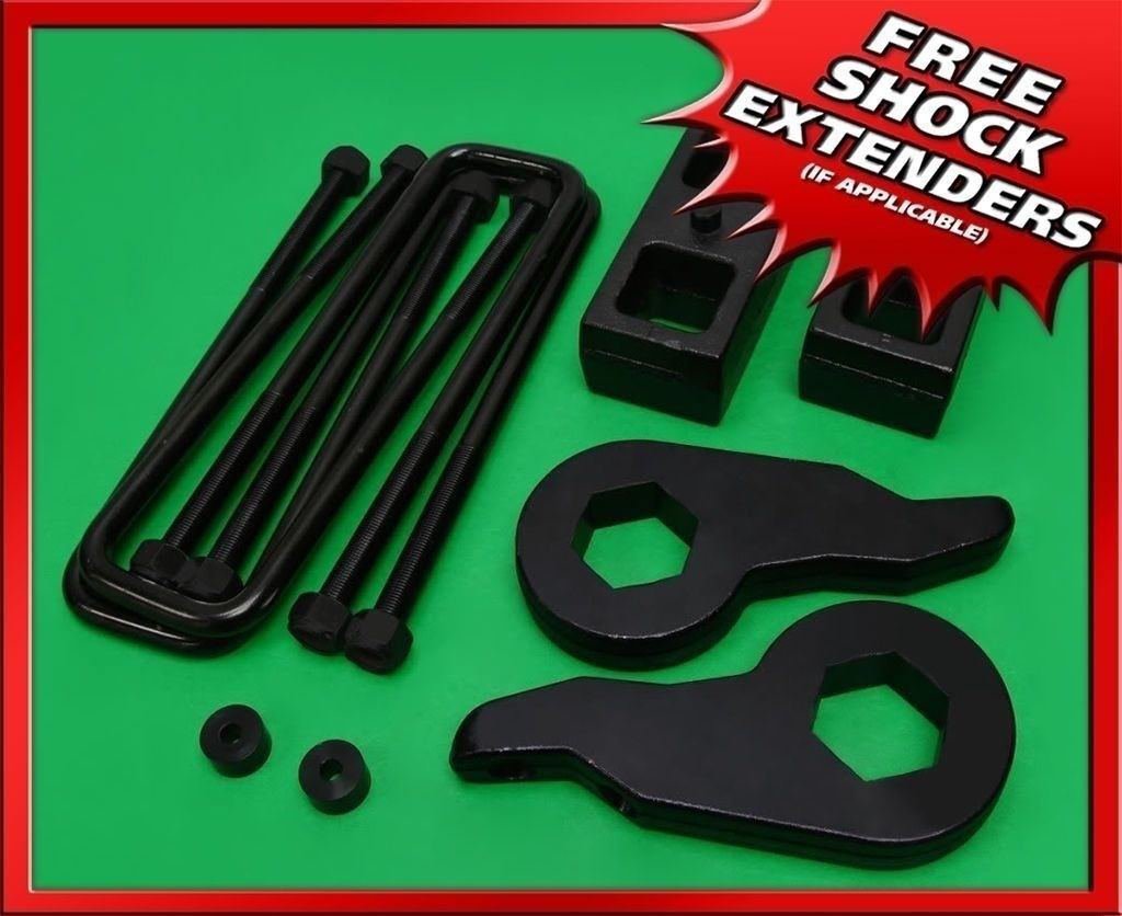 88-99 Chevy GMC K1500 4x4 Adj. Torsion Key 1-3" F + 1.5" R Forged STEEL Lift Kit