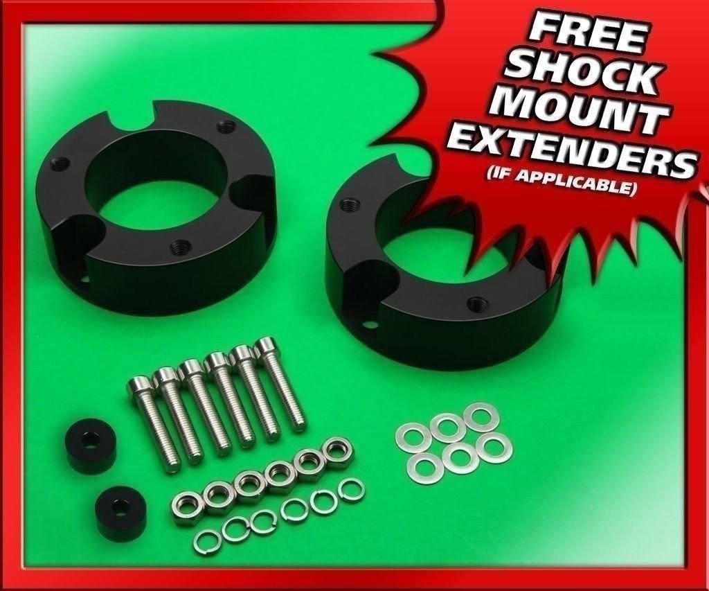 2" Front Billet Spacers Level Lift Kit For 07-22 Toyota Sequoia Tundra 2WD 4WD