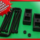 1987-2004 Dodge Dakota 1.5" Steel Blocks + U-bolts Rear Leveling Lift Kit 4WD