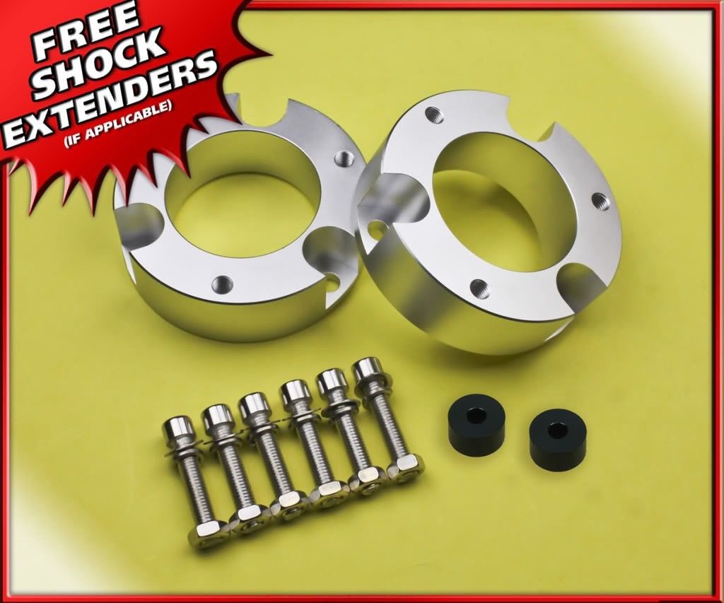Aluminum Sil Lift Kit 2.5" Front Spacers For 95-04 TOYOTA Tacoma 4Runner 4x4 4x2