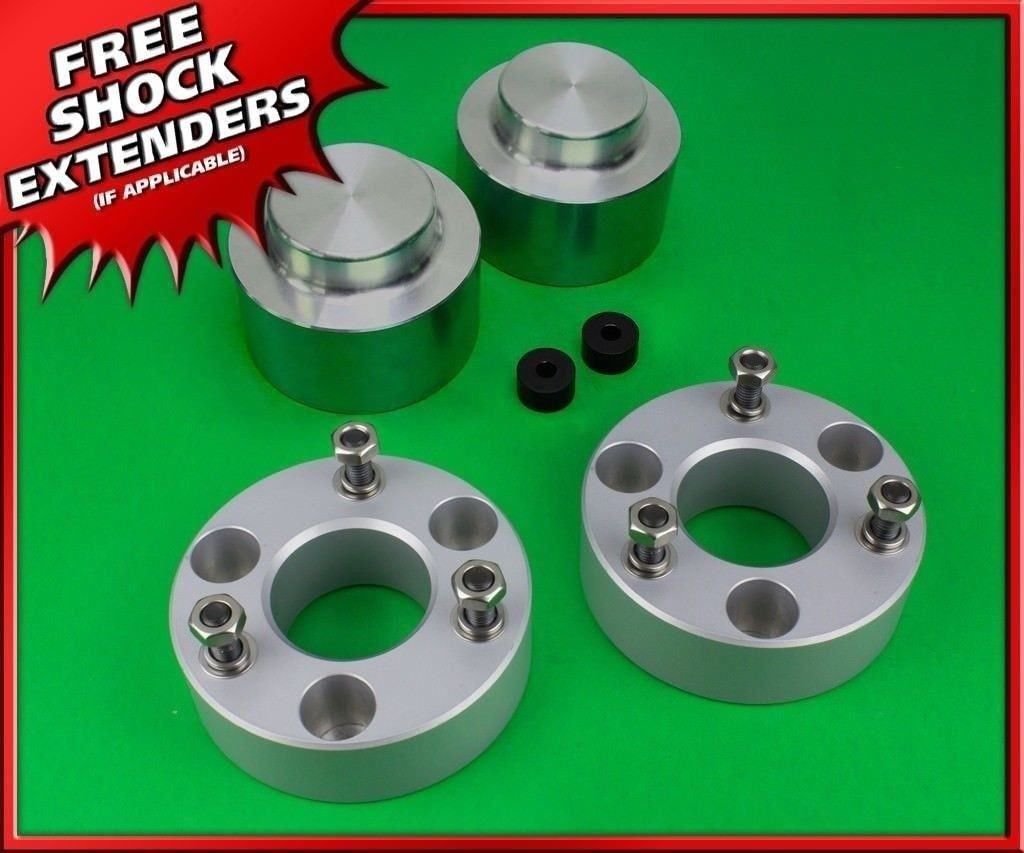 2009-2018 Dodge Ram 1500 Full 3"Front + Rear Silver Leveling Lift Billet Kit 4WD