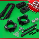 For 05-20 Toyota Tacoma 4wd 6-Lug 3" Front + 1" Rear Steel Lift Kit w/ Diff Drop