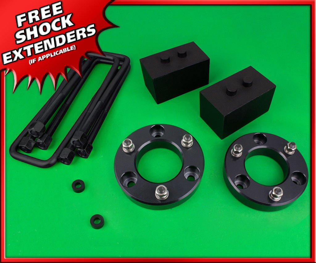3.5" Front + 2" Rear Leveling Kit for 04-08 Ford F150 2WD 4WD Black Lift Kit
