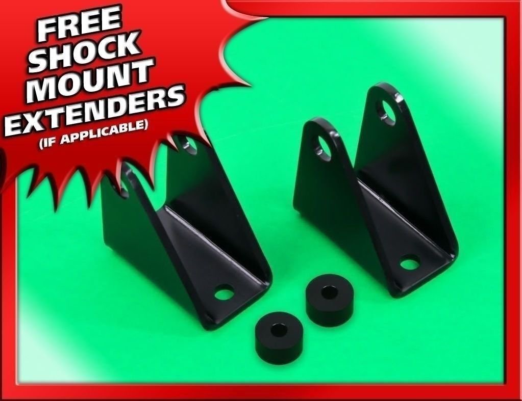 2003-2010 Hummer H2 Front Stock Shock Extenders Steel Brackets 4WD 4x4