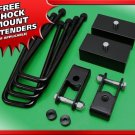 07-19 Silverado Sierra 1500 6-Lug 1.5" Rear Billet Blocks Lift Kit + Extenders