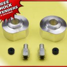 2" Billet Silver Spacers Lift Kit w/ 5/8" Studs for 1981-1996 Ford F-150 4WD 4x4