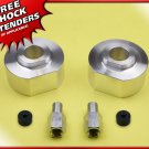 2" Front Leveling Lift Kit Silver Aluminum Spacers 1981-1996 Ford F150 2WD 4X2