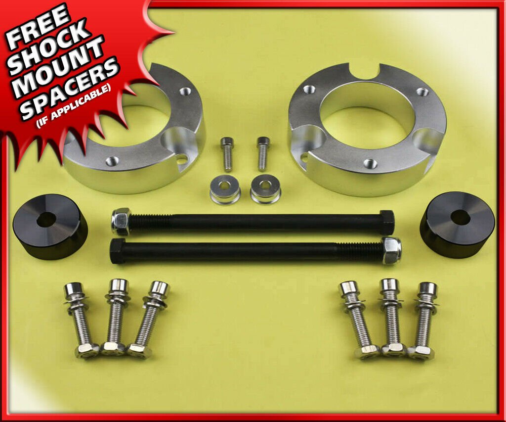 Aluminum Lift Kit 3" Front Strut Spacers For 95-04 TOYOTA Tacoma 4WD + Diff Drop