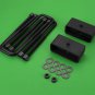 Rear Lift Kit 2" Steel Blocks + U-Bolts 92-99 Suburban Yukon Tahoe 6-LUG