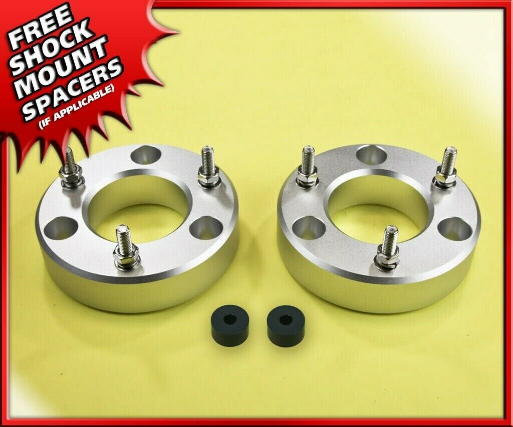 2" Front Leveling Lift Kit Silver Strut Spacers for 2004-2020 Ford F150 2WD 4WD