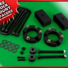 2" Fr + 2" Steel Rr Leveling Lift Kit For 05-19 Toyota Tacoma 2WD 4WD Blk