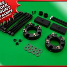 3" F + 1" R Steel Blocks Black Lift Kit For 07-21 Toyota Tundra 4WD + Diff Drop