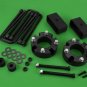 Full 2" F + R Steel Blocks Black Lift Kit for 07-21 Toyota Tundra 4WD +Diff Drop
