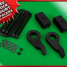 88-99 Chevy GMC K1500 4x4 Adj 1-3" F Steel Keys + 2" R Steel Blocks Lift Kit