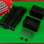 Rear Leveling Lift Kit 3" Steel Blocks + U-Bolts 2004-2019 Ford F150 2WD 4WD