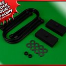 1980-1996 Ford Bronco Explorer Rear Lift Kit 1" Steel Blocks w/ U-Bolts 2WD 4WD